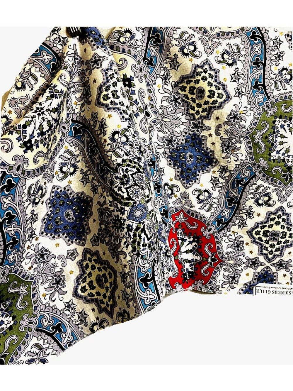 Geometric 100% Linen Designers Guild Sample Fabric Set / 2 Made in UK